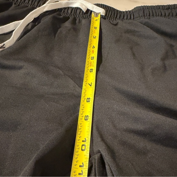 Men’s Black Graphic Athletic Shorts Streetwear Gym Workout Shorts Size M - Picture 7 of 9